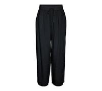 NOISY MAY Amplio Culotte de Ajuste Relajado en Tela de Jogging de Lino con Estilo Casual, Color:Negro, Talla:XL