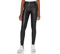 NOISY MAY Callie High Waist Skinny Coated Mujer Tejanos Negro XS