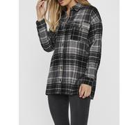 Noisy May Camisa de mujerde manga larga con abotonado frontal. Negro 40 (L)