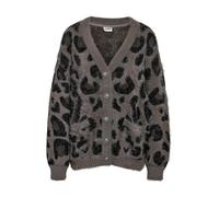 Noisy May NMFLYNN L/S V-NECK KNIT CARDIGAN NOOS S Gris