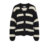 Noisy may Neck Knit Noos Nmmaysa L/S-Cárdigan de Punto con Cuello en V, Negro, L para Mujer