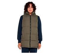 Noisy may Nmaurora Hood Vest Noos Chaqueta, Verde Oliva/Detalle: Negro, S para Mujer