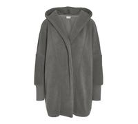 NOISY MAY Chaqueta de punto con forro polar Teddy para mujer con capucha