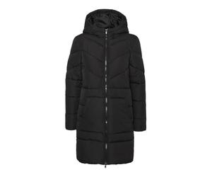 NOISY MAY Dalcon Long Mujer Abrigo de Invierno Negro M 100% poliéster