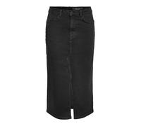 Noisy May NMKath NW Slit Midi Skirt VI478BL Noos Mujeres Falda de Longitud Media Negro Streetwear, Negro, M