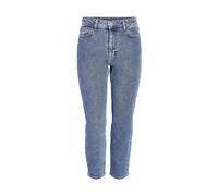 NOISY MAY Mujer Vaqueros Tobilleros Slim Fit Pantalones Vaqueros de Talle Alto NMMONI, Color:Azul, Talla:27W / 32L, Largo de la Pierna:L32