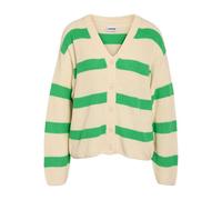 Noisy may Neck Knit Noos Nmmaysa L/S-Cárdigan de Punto con Cuello en V, Eggnog, S para Mujer