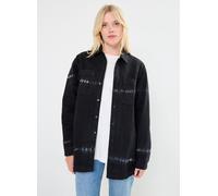 Noisy May NMALVA L/S TIE DIE DENIM SHACKET VI490BL S Negro