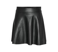 NOISY MAY NMandy PU HW Flared Skirt WVN Noos Mujer Minifalda Negro