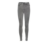 NOISY MAY NMCALLIE HW Skinny Jeans VI216LG Noos, Light Grey Denim, 25/32 para Mujer