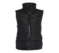 NOISY MAY NMDALCON S/L Short Vest Noos Steppweste, Negro/Blanco, Mujer