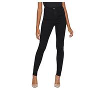 NOISY MAY NMELLA Super HW Jeans GU304 Noos, Jeans De Las Mujeres, Black, XL/34
