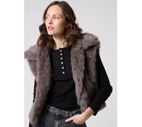 Noisy May NMEVIE FUR VEST M Gris