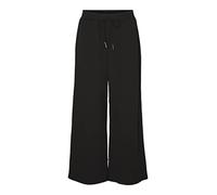 Noisy May Nmjasa NW Wide Pant Curve Pantalones, Mujer, Black, N/A