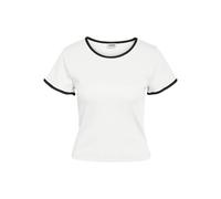 Noisy may Nmjudy S/S Contrast Camiseta JRS FWD Noos, Blanco Brillante, M