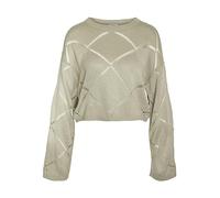 Noisy May Nmjune L/S - Jersey para Mujer con Cuello Redondo, Desert Sage, M
