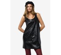 Noisy May NMKANE PINAFORE VINYL DRESS S Negro