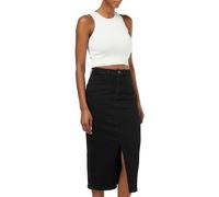 Noisy may Nmkath NW Slit Midi Skirt Vi478bl Noos Falda, Black Denim, S Mujeres