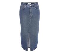 NOISY MAY NMKath NW Slit Midi Skirt VI478BL Noos Mujer Falda hasta la Rodilla Azul S