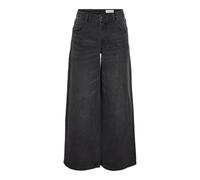 NOISY MAY Nmkettie NW Wide Leg Jeans Vi559Bl Noos, Black Denim, 29W / 34L