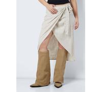 Noisy May Nmleilani Hw Wrap Midi Skirt Wvn S Beige