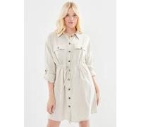Noisy May Nmleilani L/S Shirt Dress Wvn L Beige