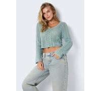 Noisy May NMLUNA L/S SIDE RUCHED KNIT FWD DD XL Verde