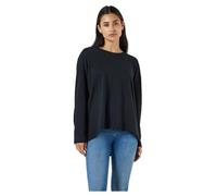 Noisy may Nmmathilde L/S O-Neck High/Low Top Noos Suéter, Negro, M para Mujer