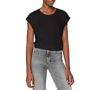 NOISY MAY NMMathilde Loose Long Top Mujer Camiseta Negro L 50% algodón, 50% poliéster Ancho