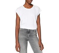 NAME IT Nmmathilde S/S Loose Long Top Noos Camiseta, Blanco (Bright White Bright White), M Mujeres