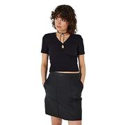 Noisy may Nmmaya S/S O-Neck Cutout Top Noos Camiseta, Negro, XS