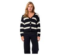 Noisy may Neck Knit Noos Nmmaysa L/S-Cárdigan de Punto con Cuello en V, Negro, L para Mujer