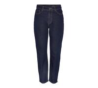 Noisy may Nmmoni HW ANK Jeans Az366rw Noos Pantalones Vaqueros, Azul Oscuro Denim/Detalle: Lavado rhinsewash, 30W x 32L para Mujer