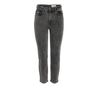 Noisy may Nmmoni HW Straight ANK Acid Az391dg Noos Vaqueros Rectos, Dark Grey Denim, 26W x 30L Mujeres