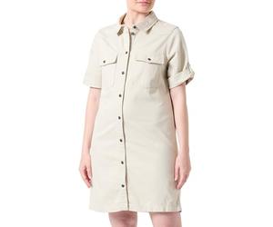 Noisy may Nmnew Signe S/S Denim Dress Clr Noos Vestido, Avena, L para Mujer