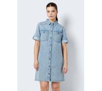 Noisy May Nmnew Signe S/S Denim Dress Wg003Lb Noos S Azul