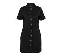 NOISY MAY NMNISA S/S Slim Denim Dress VI526BL Noos Mujer Vestido Corto Negro S