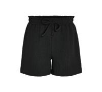Noisy may Nmripple HW Wvn Noos-Pantalones Cortos, Negro, L para Mujer