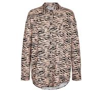 Noisy may Nmripple L/S Wvn Noos-Camiseta de Gran tamaño Blusa de Manga Larga, Nomad/AOP: Negro, M para Mujer