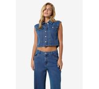 Noisy May NMROBIE REGULAR CROP VEST BS007MB S Azul