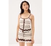 Noisy May Nmsadie S/L Strap Knit Top XL Beige