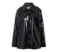 Noisy May Nmsky Vinyl Pleated Jacket M Negro