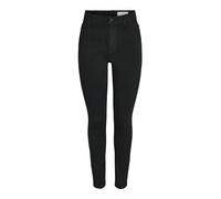 NOISY MAY NMSOLLY HW Skinny Jeans VI412BL Noos Vaqueros Ajustados, Negro, 28W / 34L para Mujer