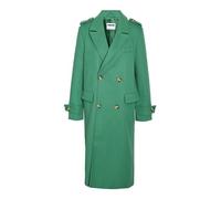 Noisy may NMVIOLET LDS L/S Strap Coat NOOS Abrigo largo, verde laminado, L, Color verde., L
