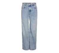 Noisy May Nmyolanda MW Wide STR Az236lb Noos - Vaqueros para Mujer, Mezclilla De Color Azul Claro, 33