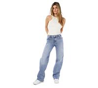 NOISY MAY NMYOLANDA NW Wide Jeans AZ236LB Noos Mujer Tejanos Azul W32L32 99% algodón, 1% elastán Ancho