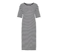 Noisy May NOS DE Mujer Nmmayden 2/4 Dress Noos Vestido Not Applicable, Multicolor (Black Stripes: Bright White), 42 (Talla del Fabricante: Large)