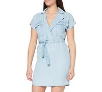 Noisy May NOS DE Nmvera S/s Endi Tencel Shirt Dress Noos Vestido, Azul (Light Blue Denim Light Blue Denim), 40 (Talla del Fabricante: Medium) para Mujer