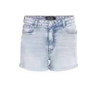 NOISY MAY Pantalones Cortos de Mezclilla de Cintura Alta para Mujer, Color:Azul Claro, Talla:M