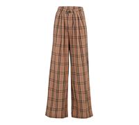 Noisy May Tall Pantalón plisado 'NMCORRINE' brocado / marrón oscuro / negro 34 brocado / marrón oscuro / negro